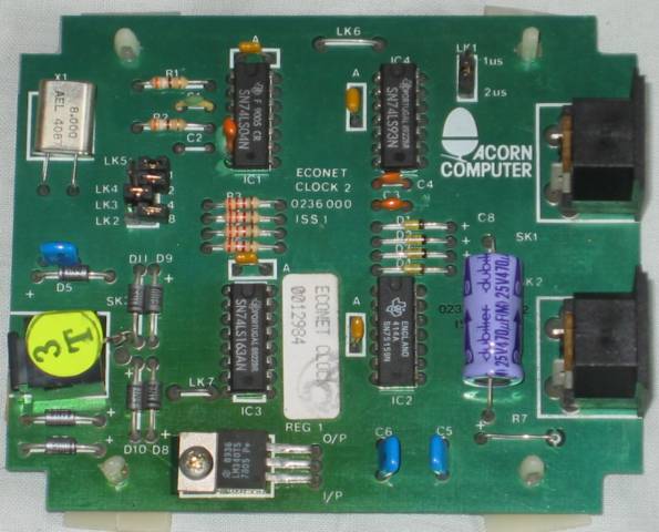Acorn Econet Clock Type 2 0236.000 Issue 1 PCB